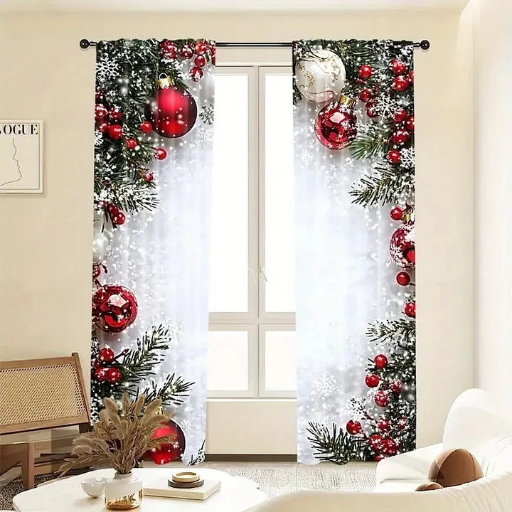 FrostLinen – Vorhänge mit Weihnachtsmotiv - Image 3