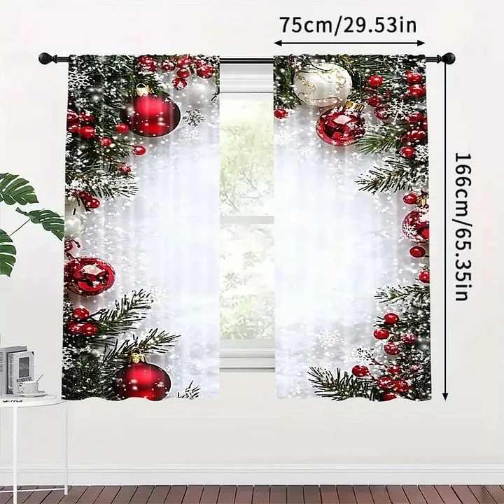 FrostLinen – Vorhänge mit Weihnachtsmotiv - Image 4