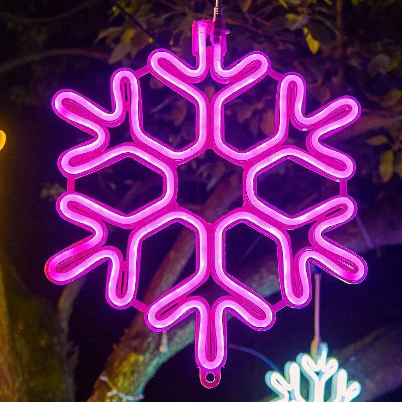 FrostLume Schneeflocken LED Lichterkette - Image 8