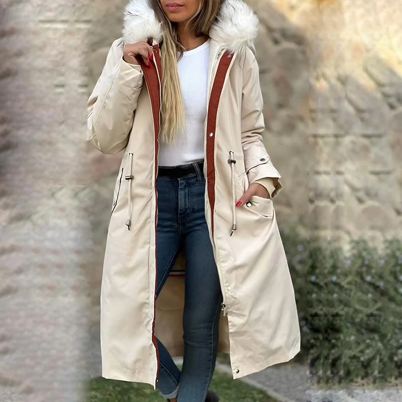 Frostra™ - Damen Winterjacke mit Kapuze und Weichem Kragen