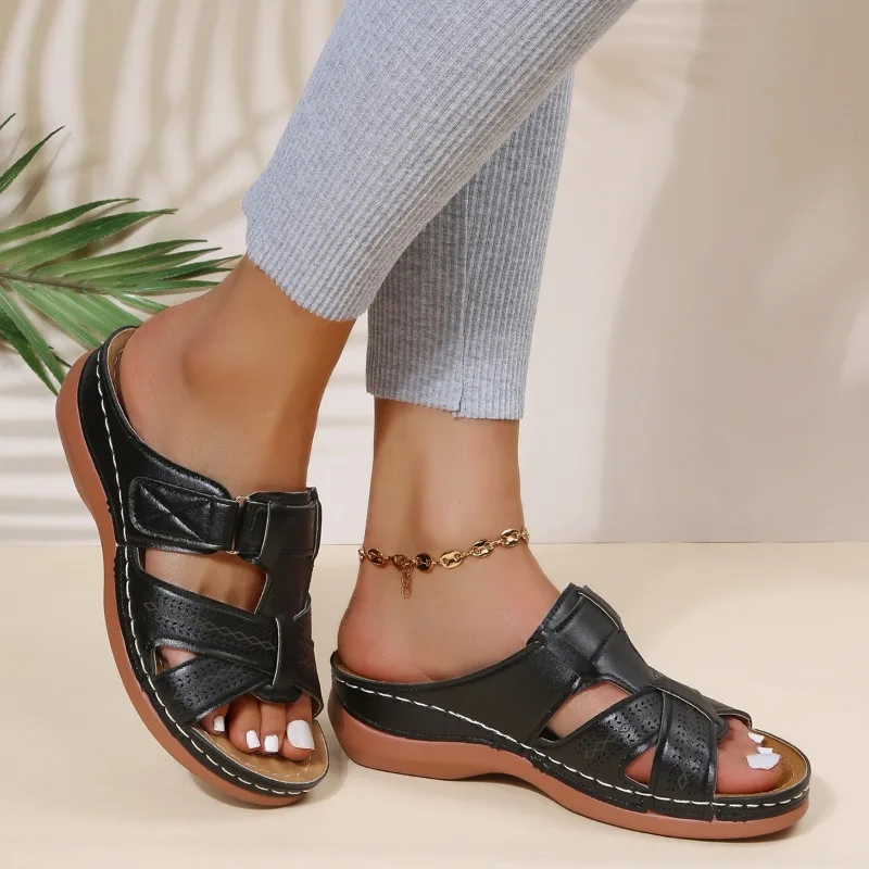 Gaia™ | Orthopädische Vintage-Keilsandalen für Damen - Image 6
