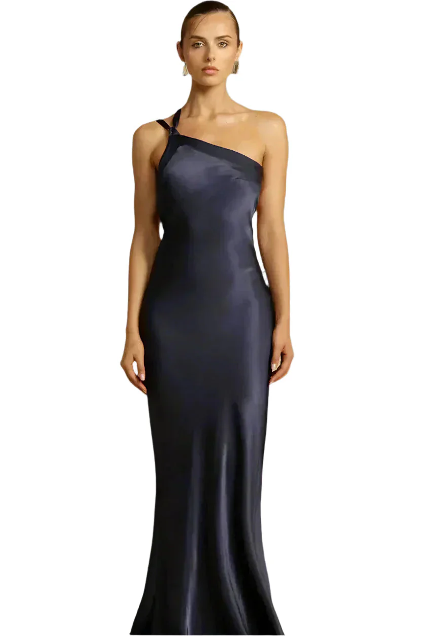 GalaGlide Ein-Schulter Maxi-Kleid – Elegantes asymmetrisches Kleid mit offener Rücken - Image 5
