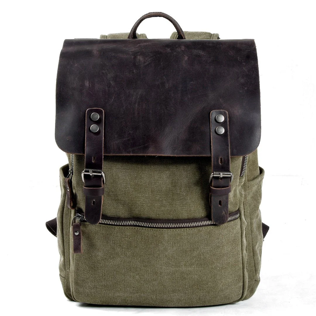 Gaston Vintage-Rucksack aus Canvas - Image 2