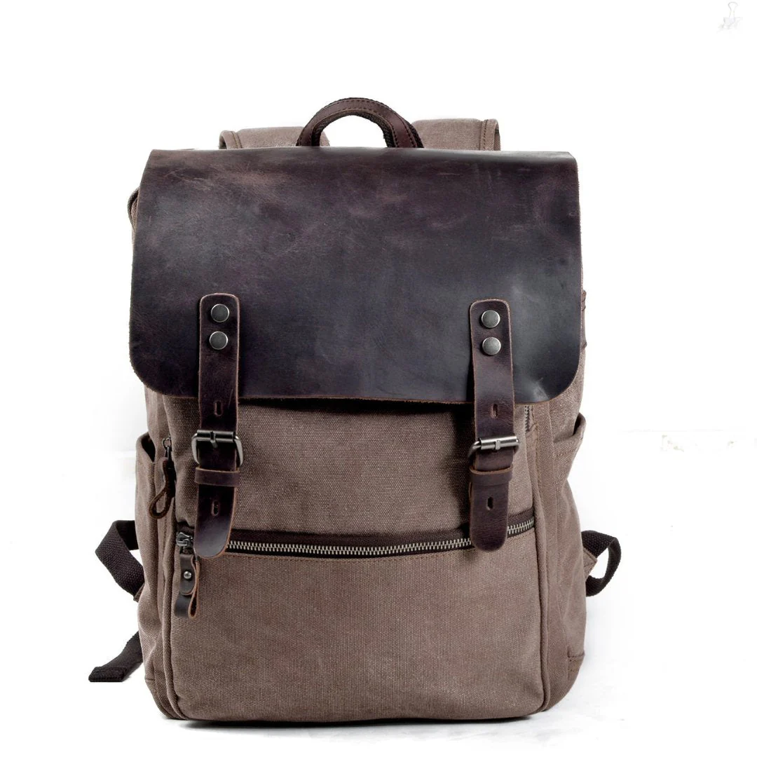 Gaston Vintage-Rucksack aus Canvas - Image 3
