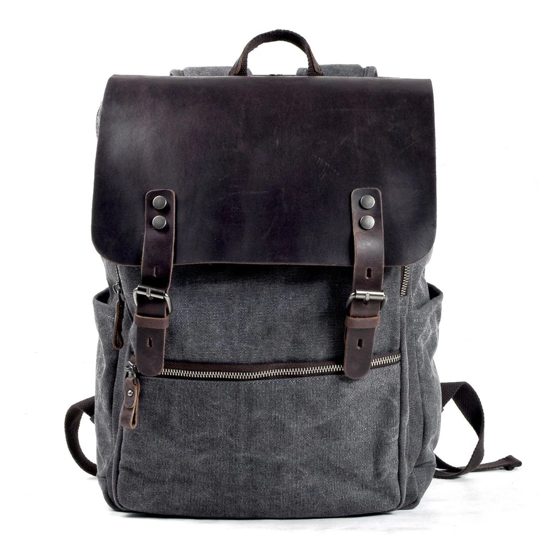 Gaston Vintage-Rucksack aus Canvas - Image 4