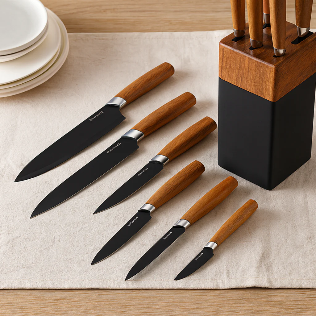 Gastronix | 6-teiliges Kochmesserset aus kohlenstoffreichem Edelstahl - Image 3