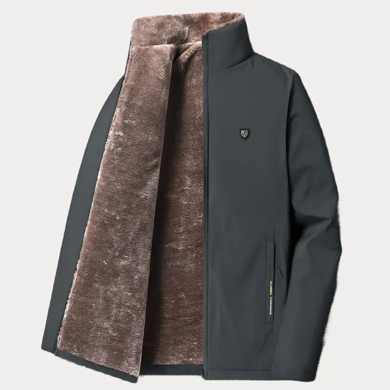 Gefütterte jacke mit Reißverschluss