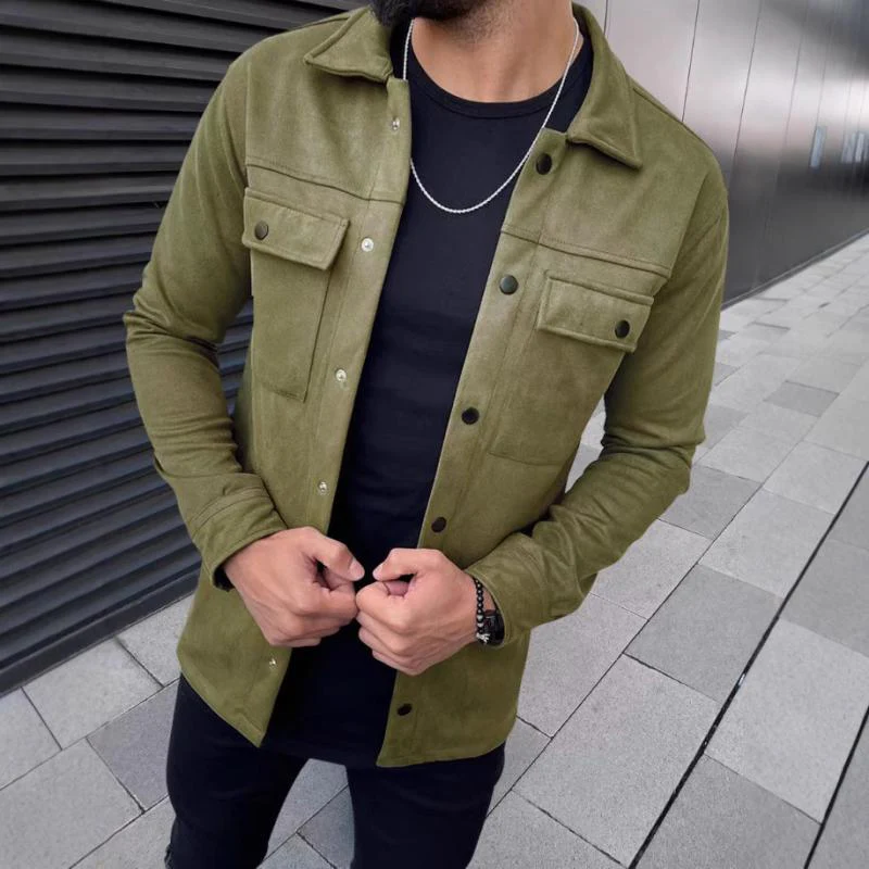 Geknöpfte Jacke mit Fronttaschen - Image 4