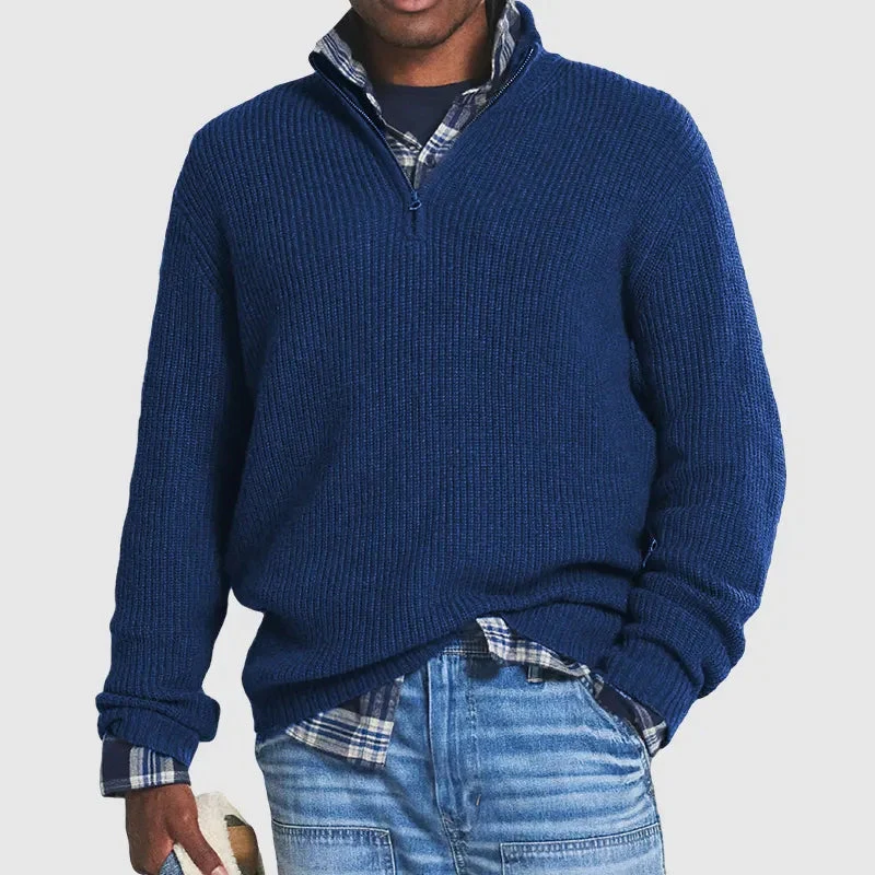 Gemachte herren | pullover mit halbem reißverschluss - Image 4
