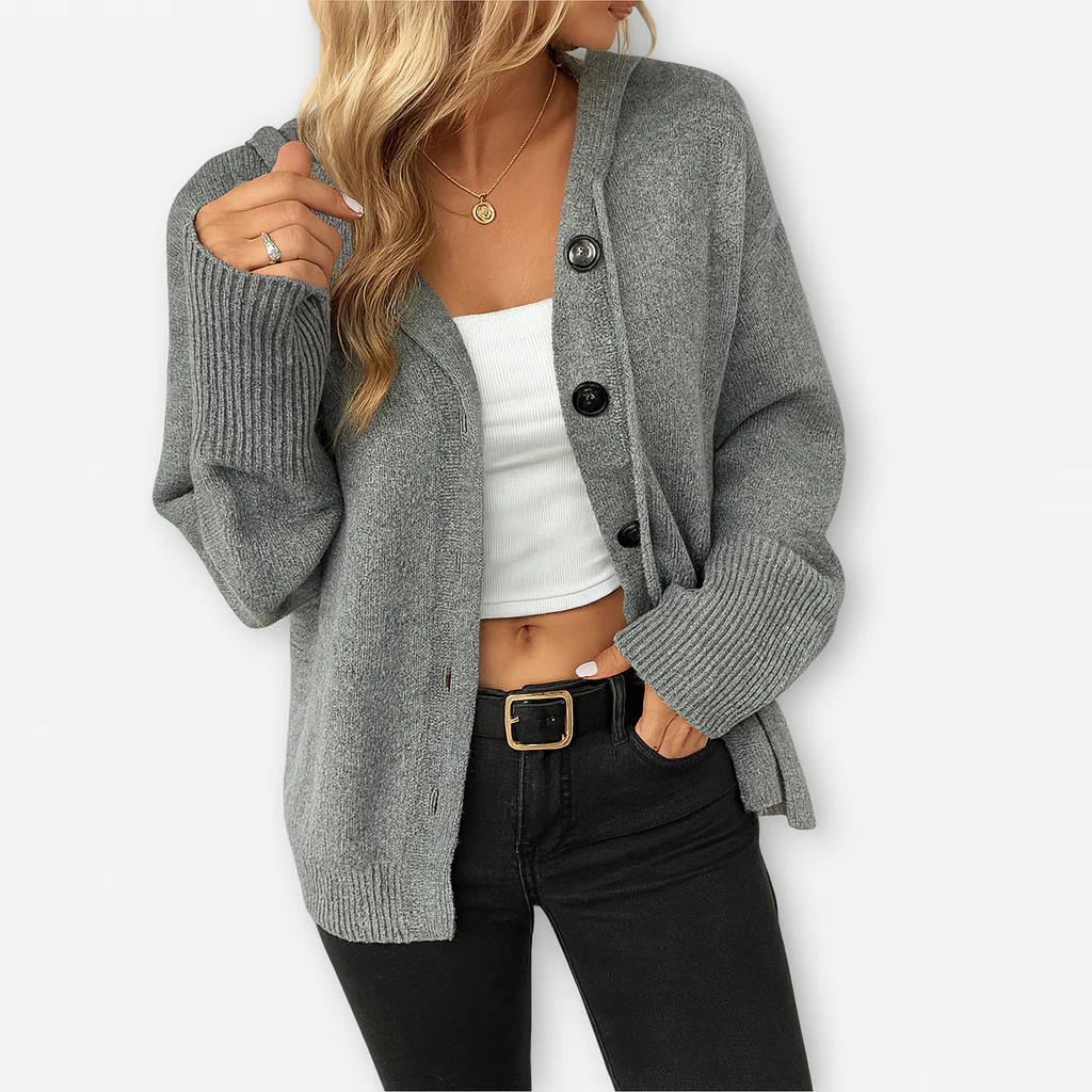 Gemütliche Strickjacke mit Knöpfen – Lässig & Schick - Image 2
