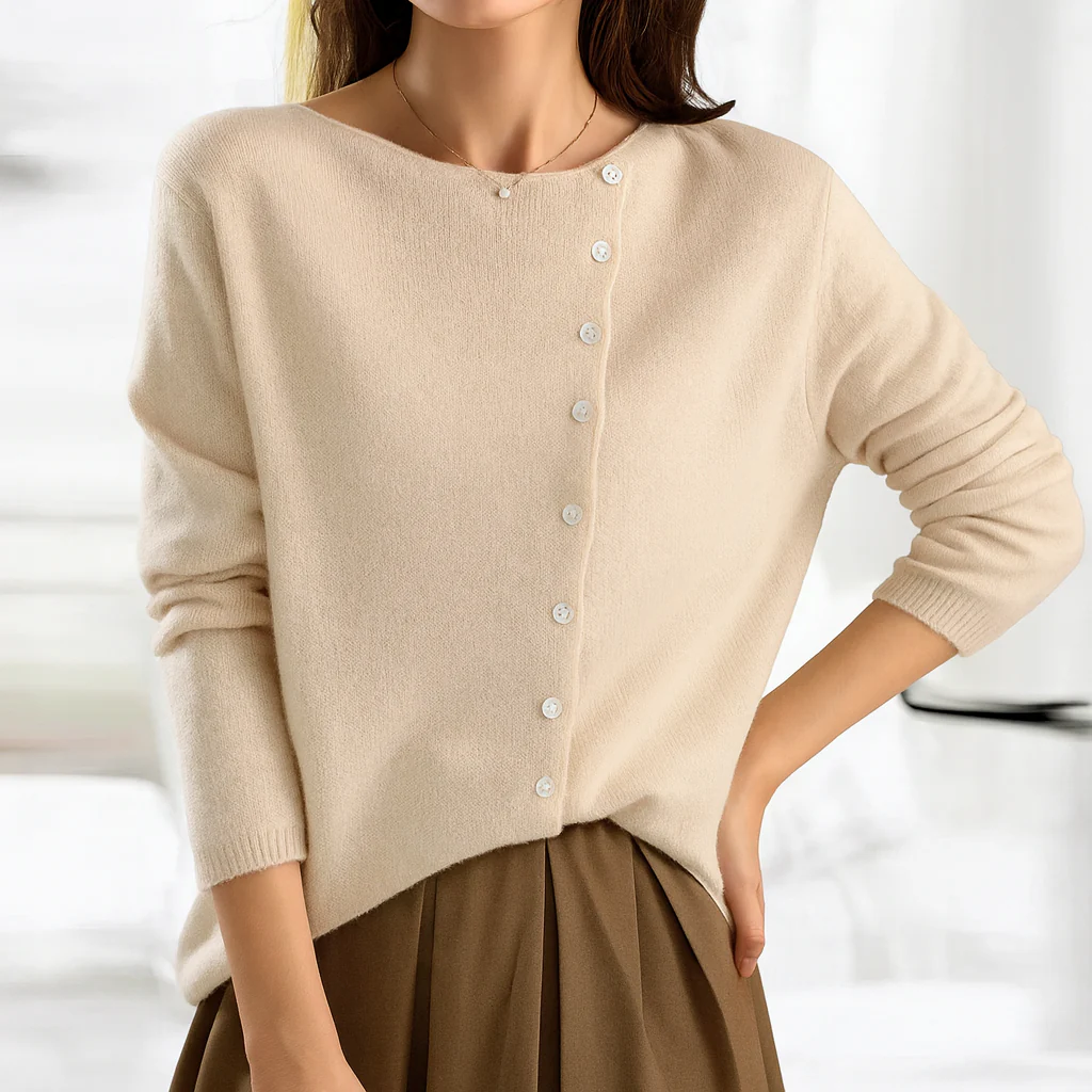 Gemütlicher Anthrazit-Cardigan mit Knöpfen – Mühelose Eleganz - Image 7