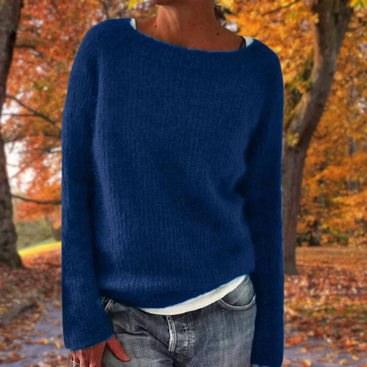 Gemütlicher Strickpullover – Mühelose Wärme mit Entspanntem Charme - Image 3