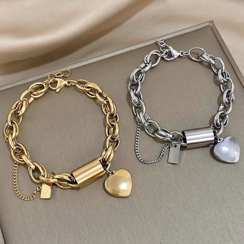 Gemütliches Chunky-Armband in Gold - Image 2
