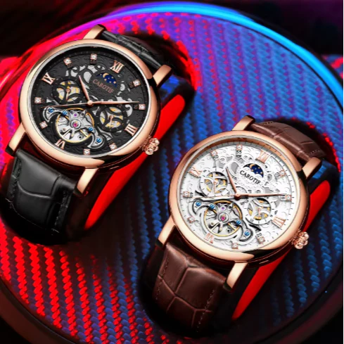 GERALD® MECHANISCHE AUTOMATIK-ARMBANDUHR AUS LERNCHE - Image 6