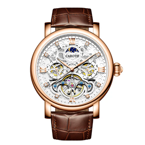 GERALD® MECHANISCHE AUTOMATIK-ARMBANDUHR AUS LERNCHE - Image 8