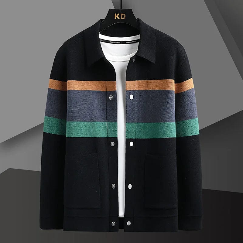 GERBICH - STRICKJACKE MIT STREIFEN UND KNÖPFEN - Image 3