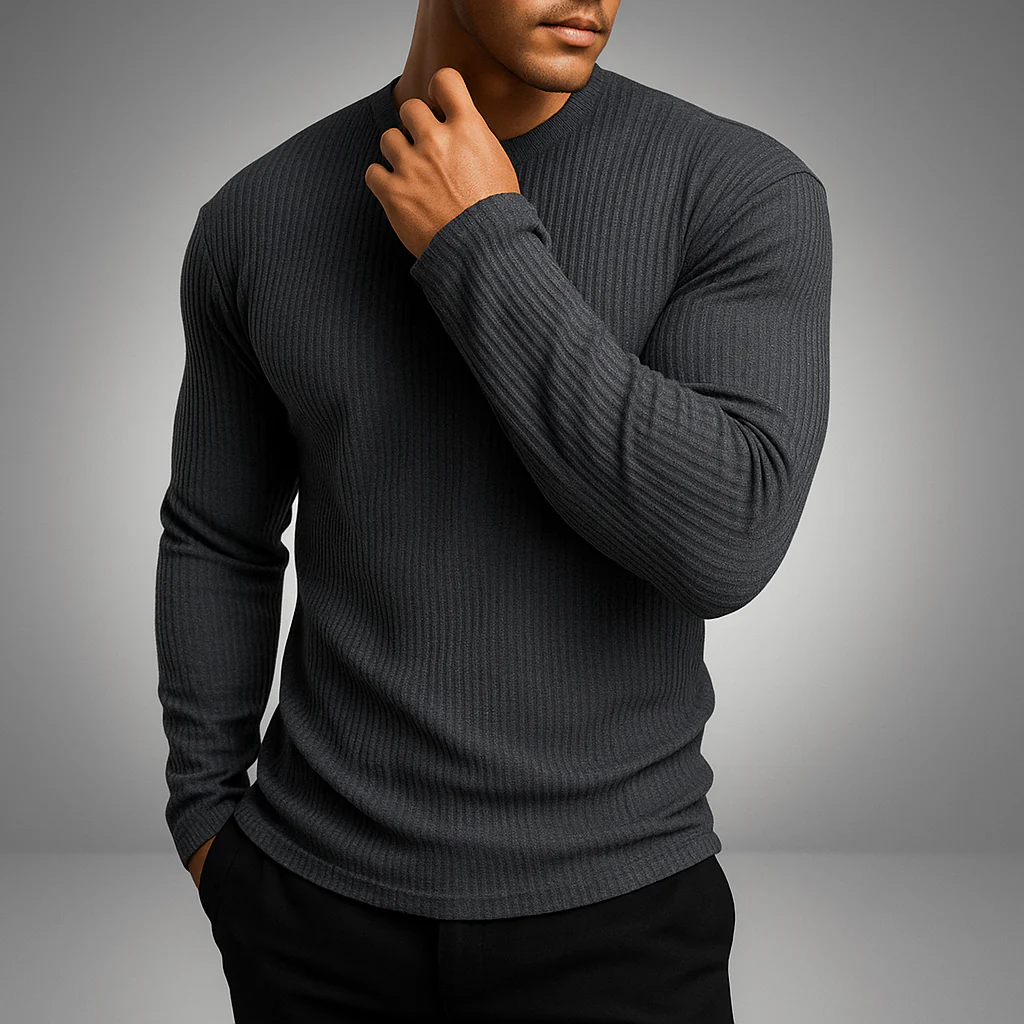 Gervase - Strick Pullover Mit Rippmuster - Image 3