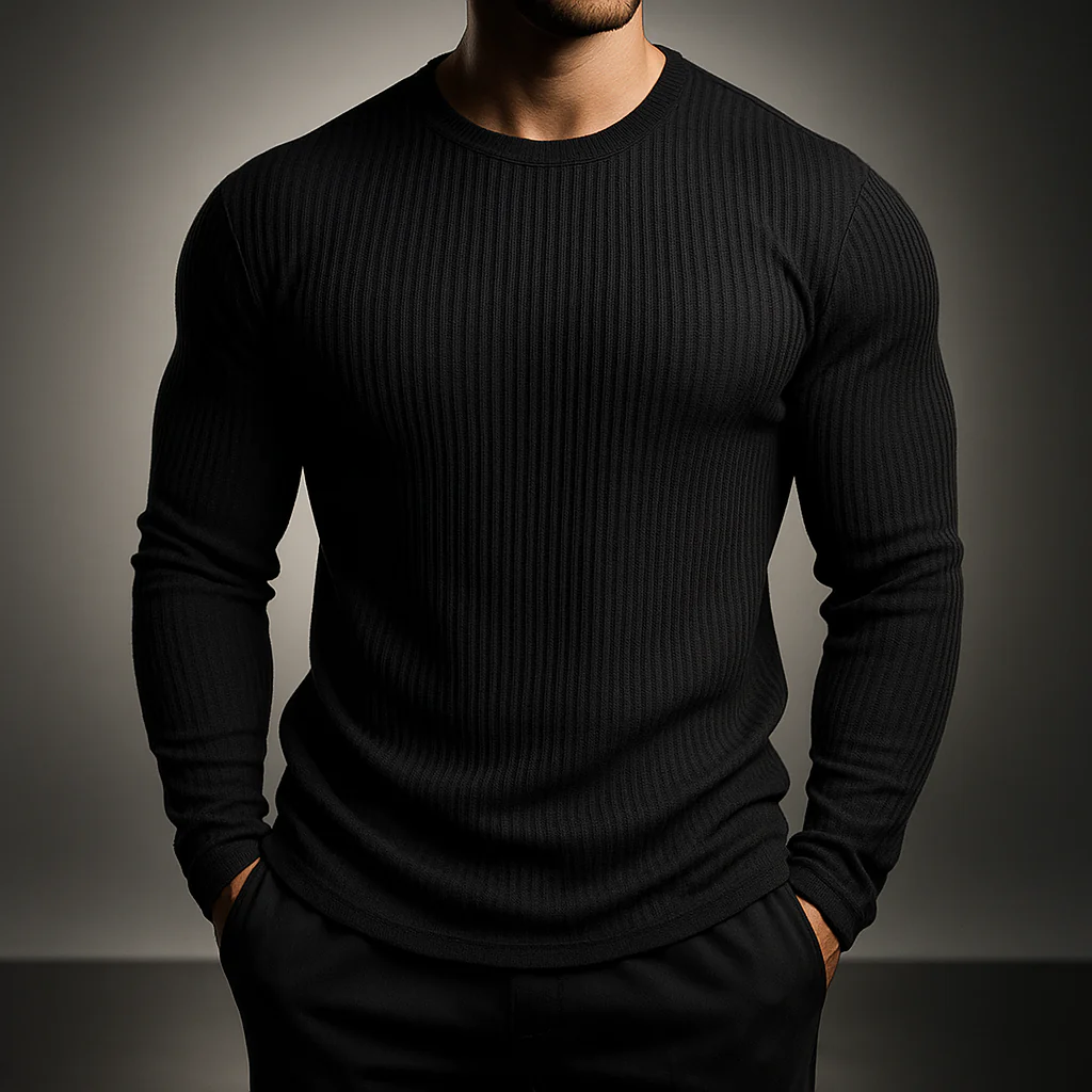 Gervase - Strick Pullover Mit Rippmuster - Image 5