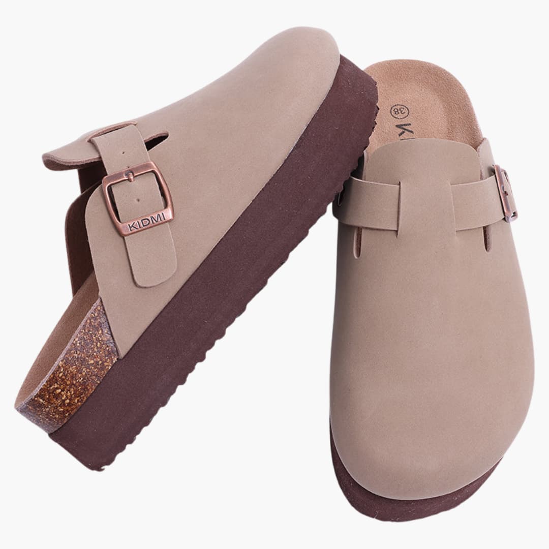 Geschlossene Clogs - Damen Komfort mit Riemen und Fußbett - Image 5