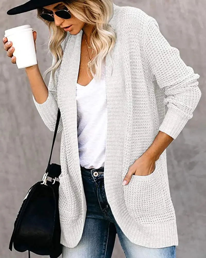 Geschwungene Strickjacke - Image 3