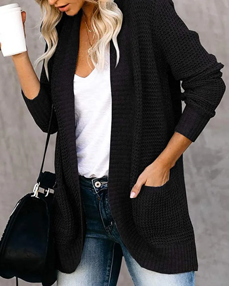 Geschwungene Strickjacke - Image 5