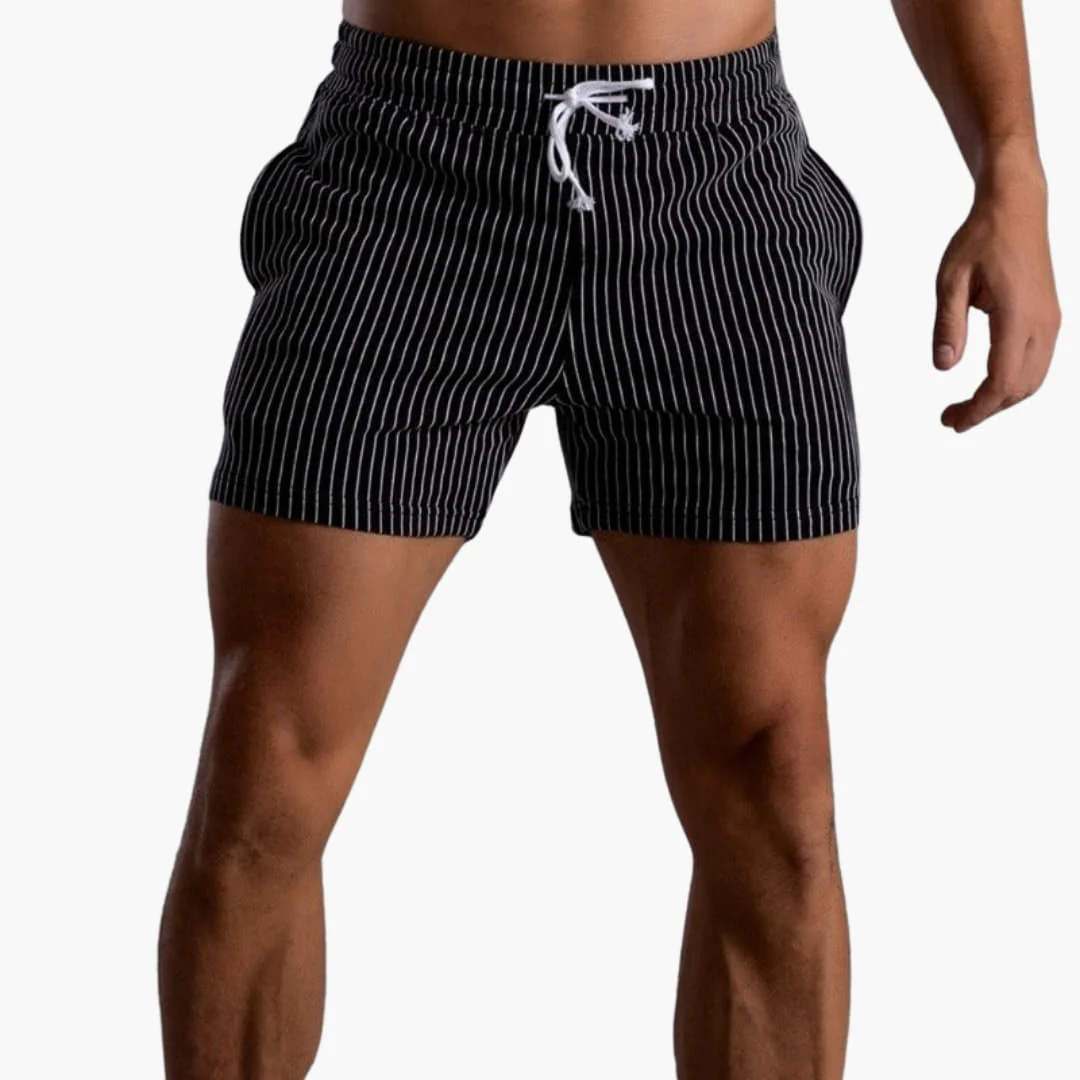 Gestreifte Shorts mit Kordelzug - für Herren im Sommerstil - Image 10