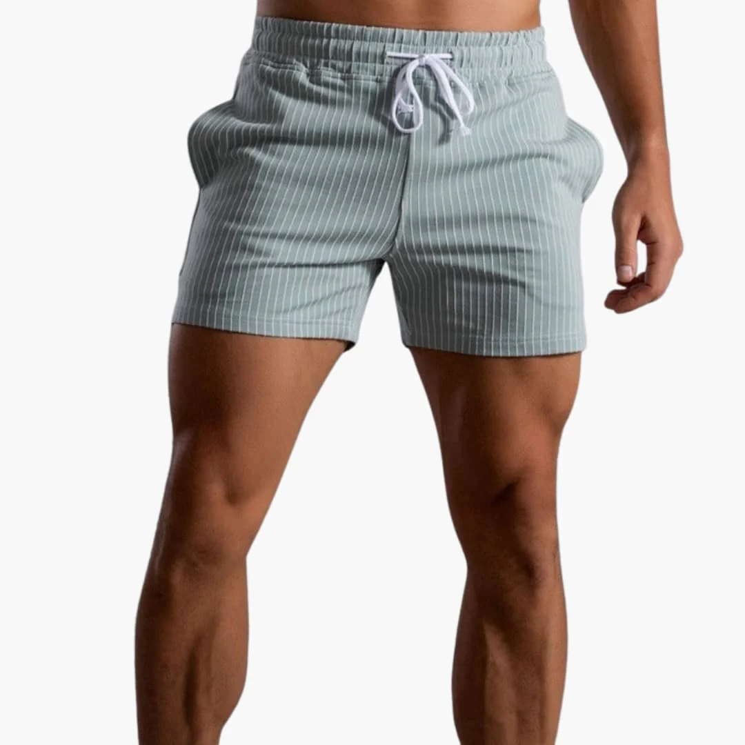 Gestreifte Shorts mit Kordelzug - für Herren im Sommerstil - Image 12