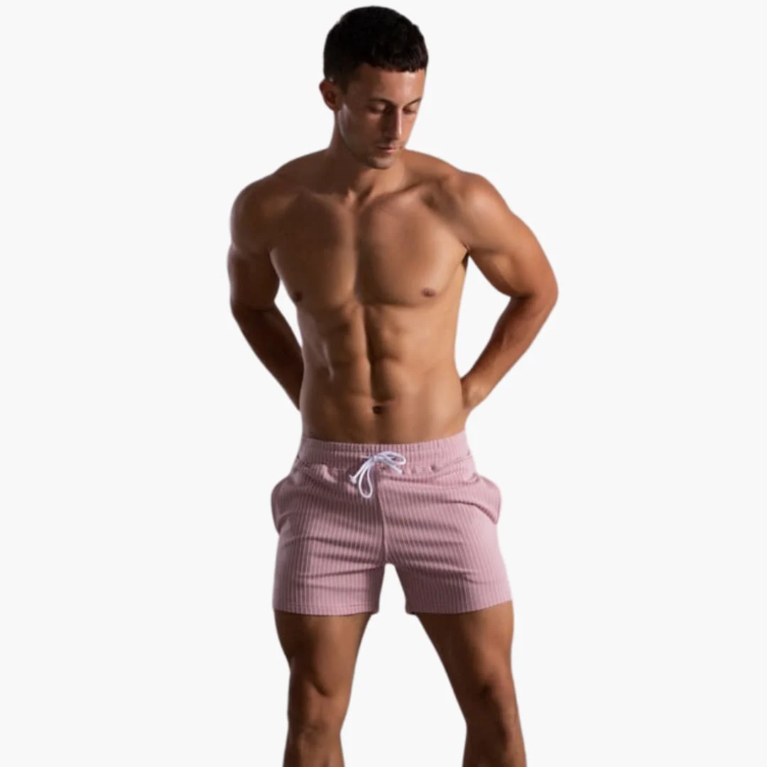 Gestreifte Shorts mit Kordelzug - für Herren im Sommerstil - Image 16