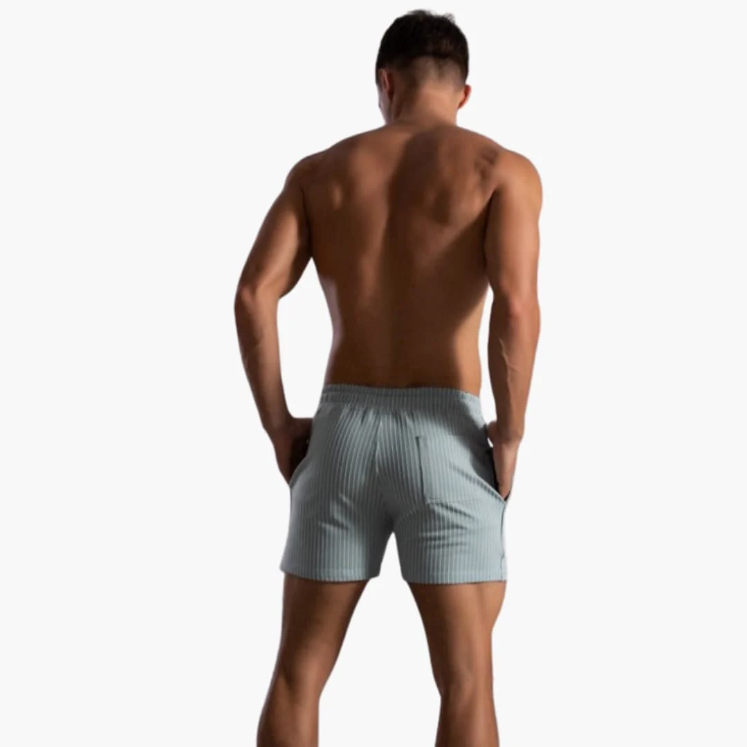 Gestreifte Shorts mit Kordelzug - für Herren im Sommerstil - Image 3