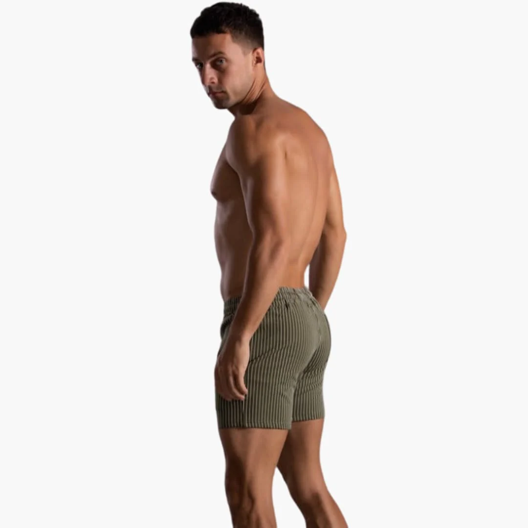 Gestreifte Shorts mit Kordelzug - für Herren im Sommerstil - Image 8