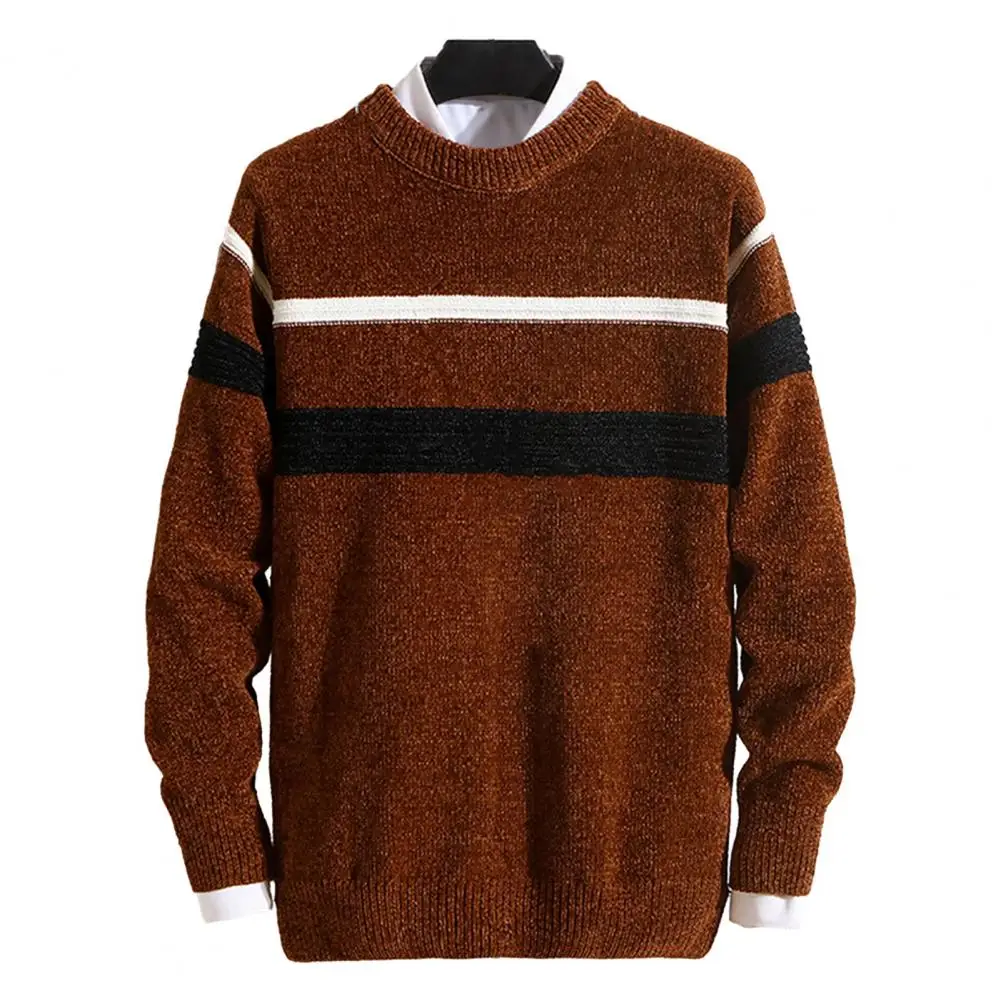Gestrickter Pullover mit Kontraststreifen - Image 10