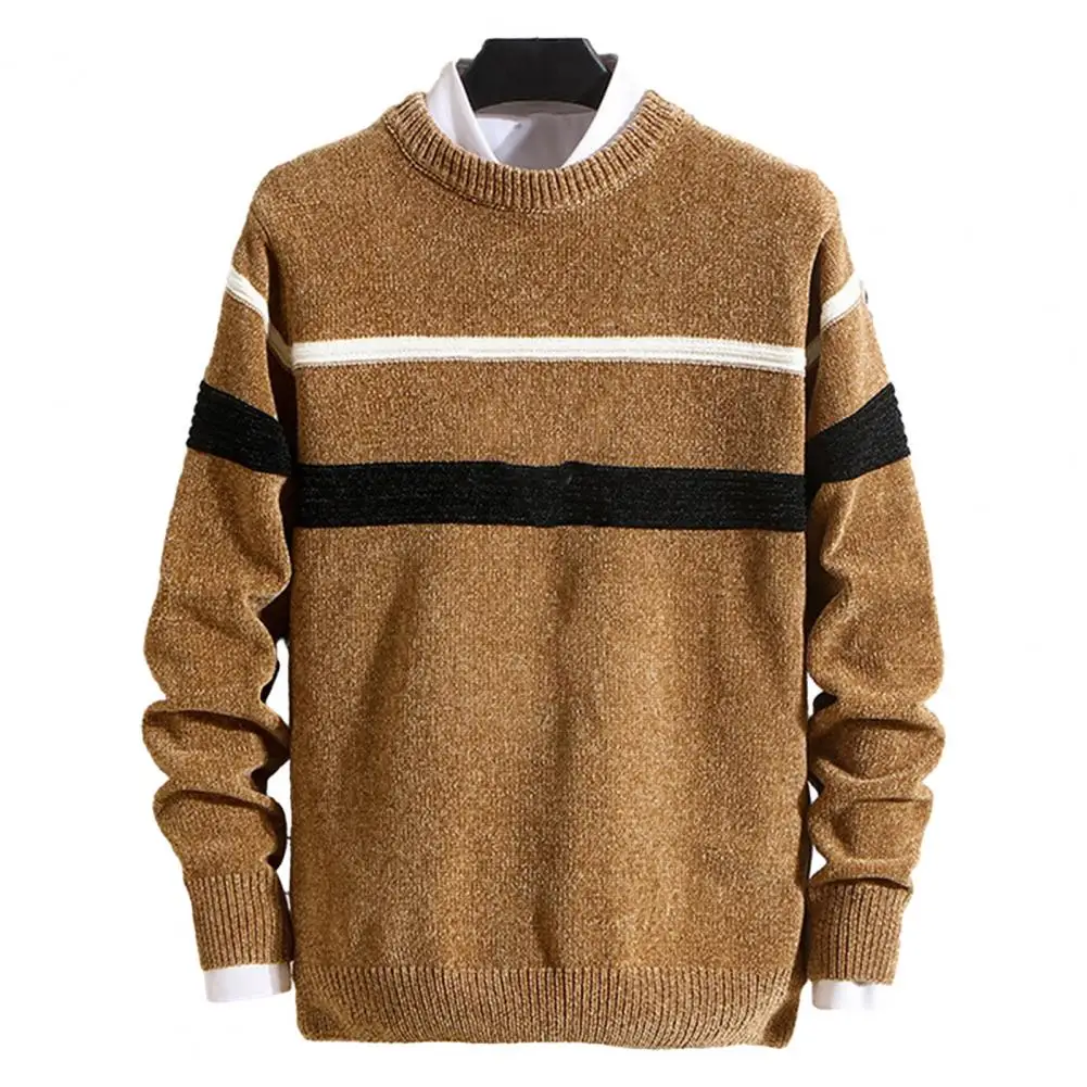 Gestrickter Pullover mit Kontraststreifen - Image 8