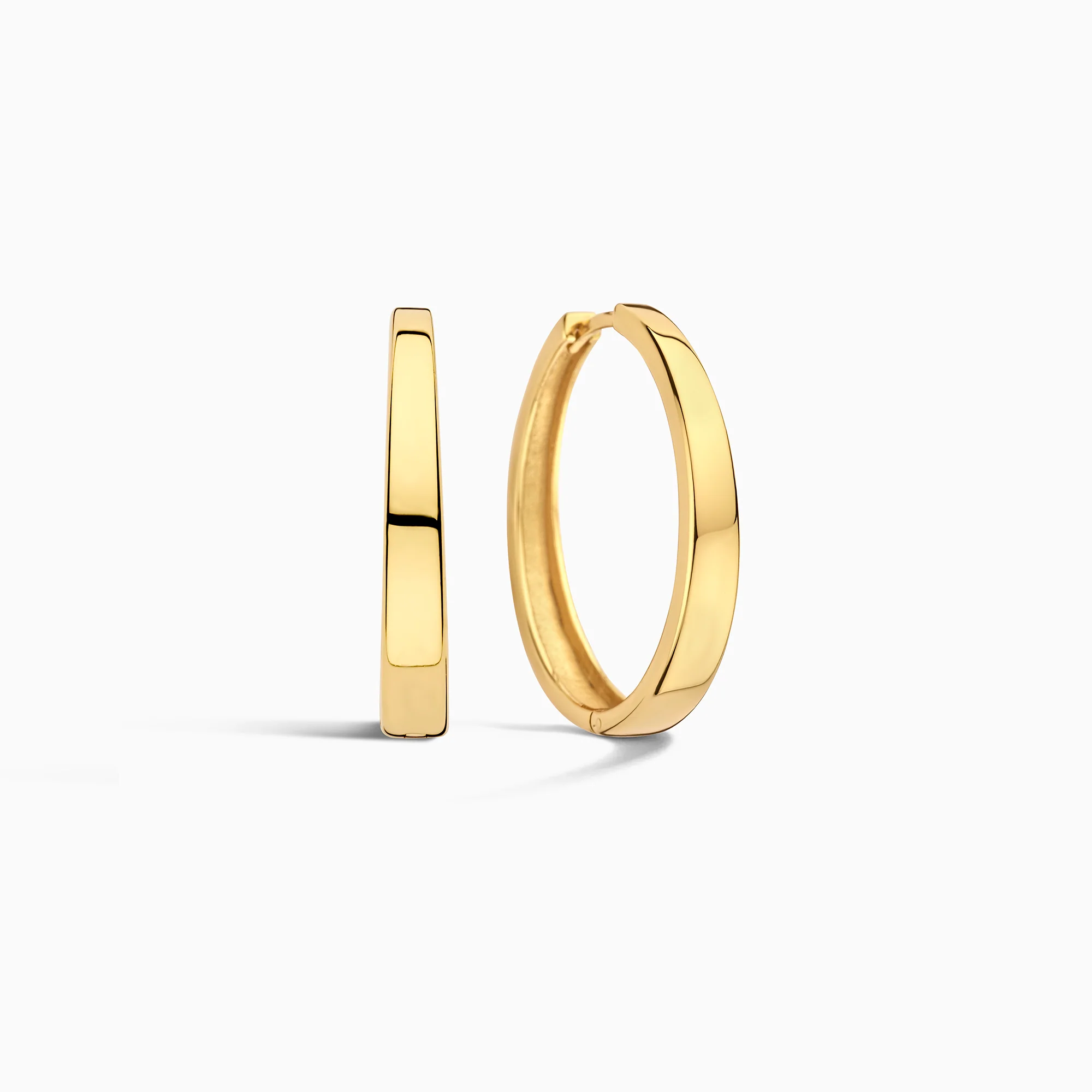 Gia Bold Gold Hoop Earrings - Image 2