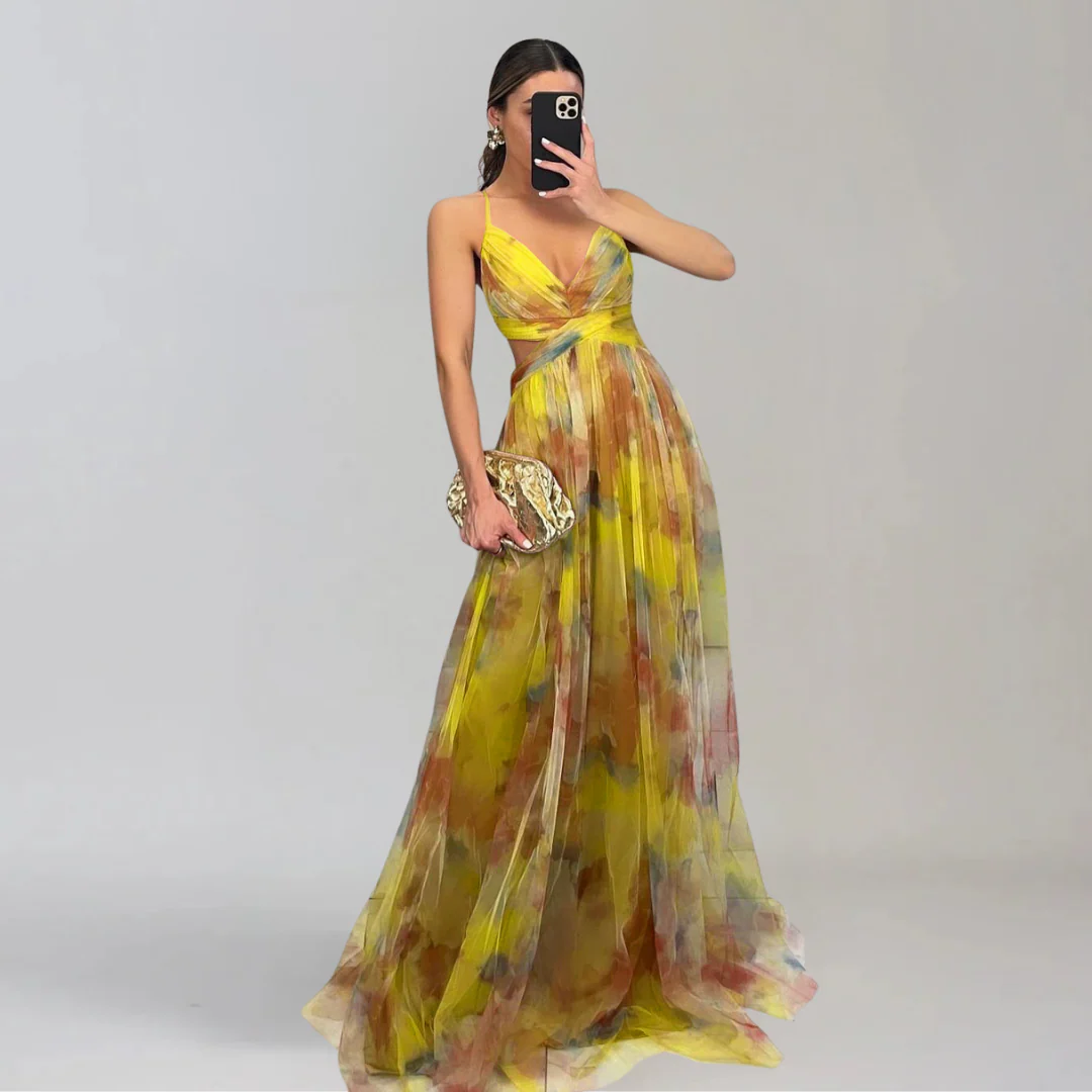 GIADA  | Leichtes Kleid mit floralem Muster - Image 4