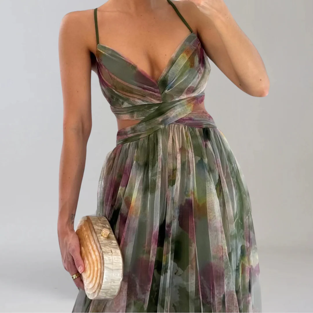 GIADA  | Leichtes Kleid mit floralem Muster - Image 7