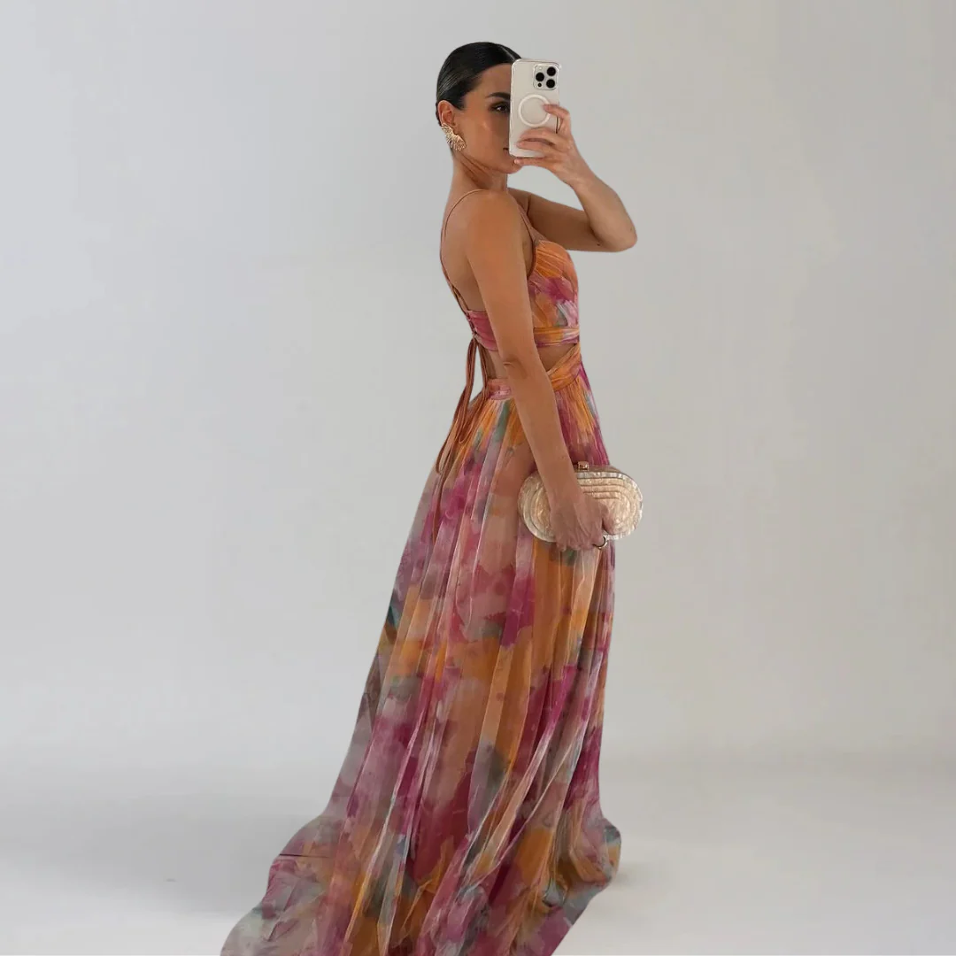 GIADA  | Leichtes Kleid mit floralem Muster - Image 8