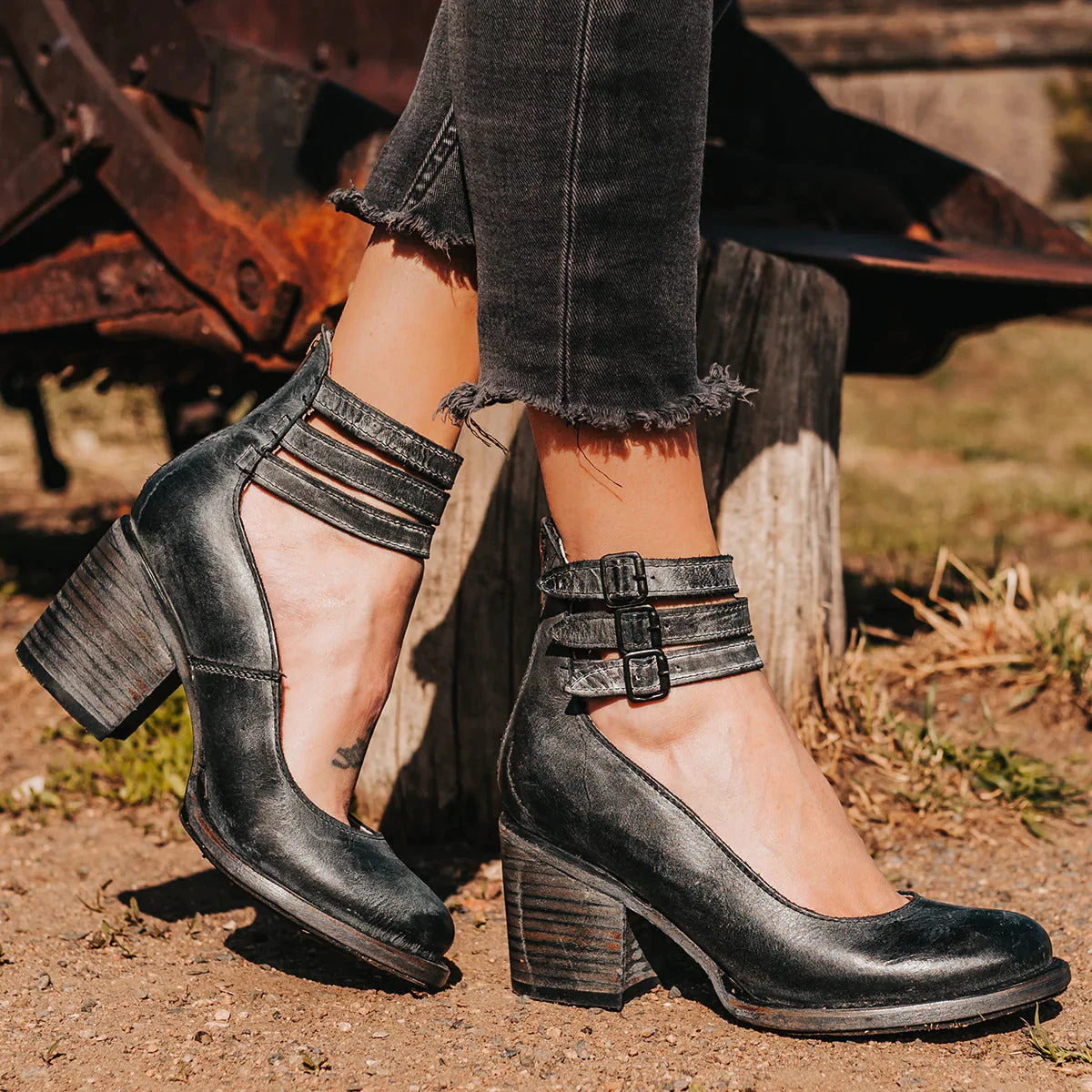Ginevra™ | Chunky Sole Multi-Strap Pumps - Image 2
