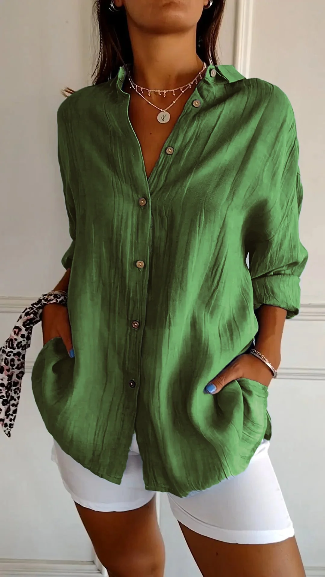 Glamora | Elegante maßgeschneiderte Bluse aus hochwertigem Stoff - Image 9