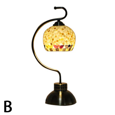 Glasstel – Elegante globusförmige Tischlampe mit Muschel-Muster - Image 4