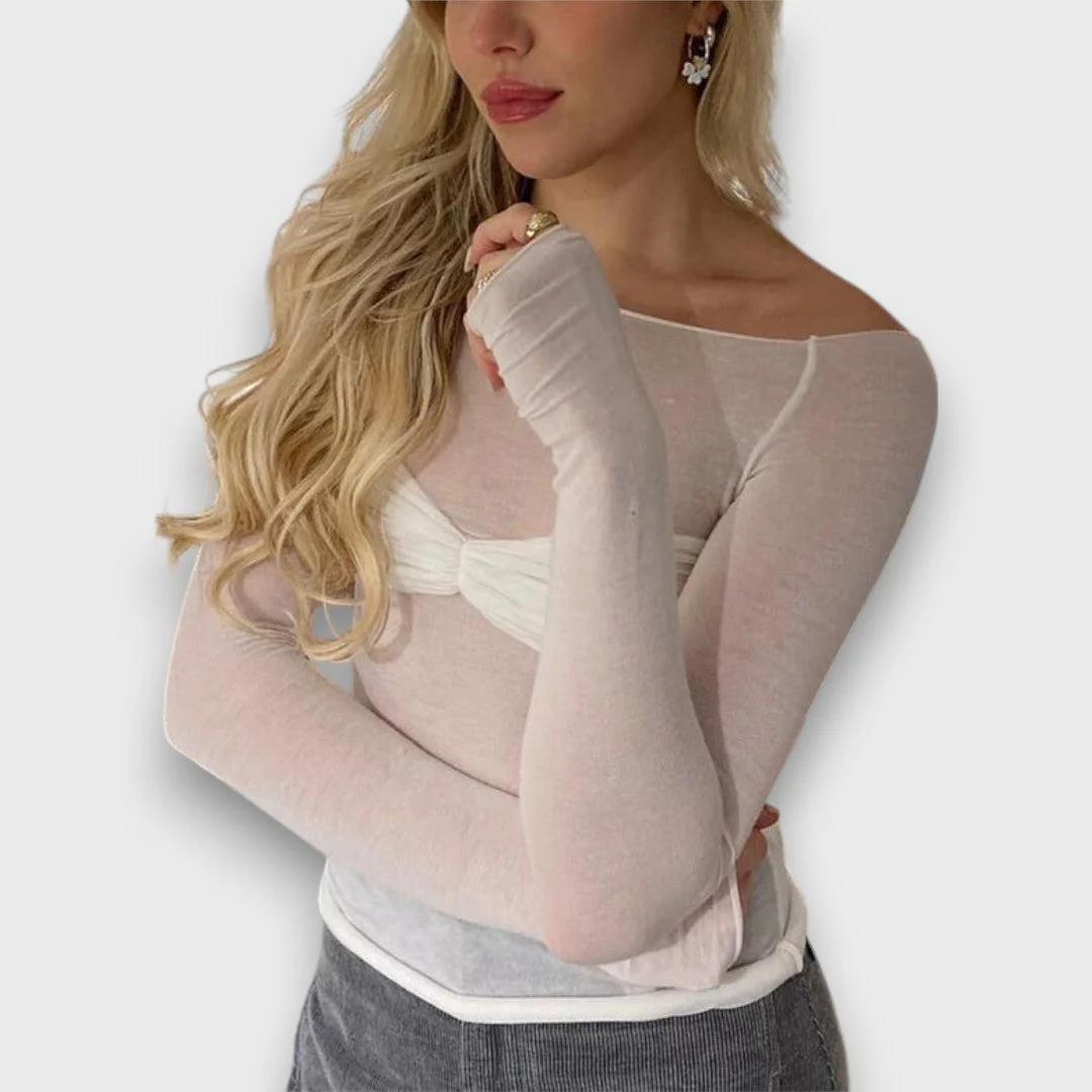Glea – Transparenter Mesh-Top mit modernem Twist - Image 4