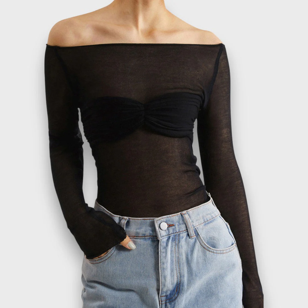 Glea – Transparenter Mesh-Top mit modernem Twist - Image 5