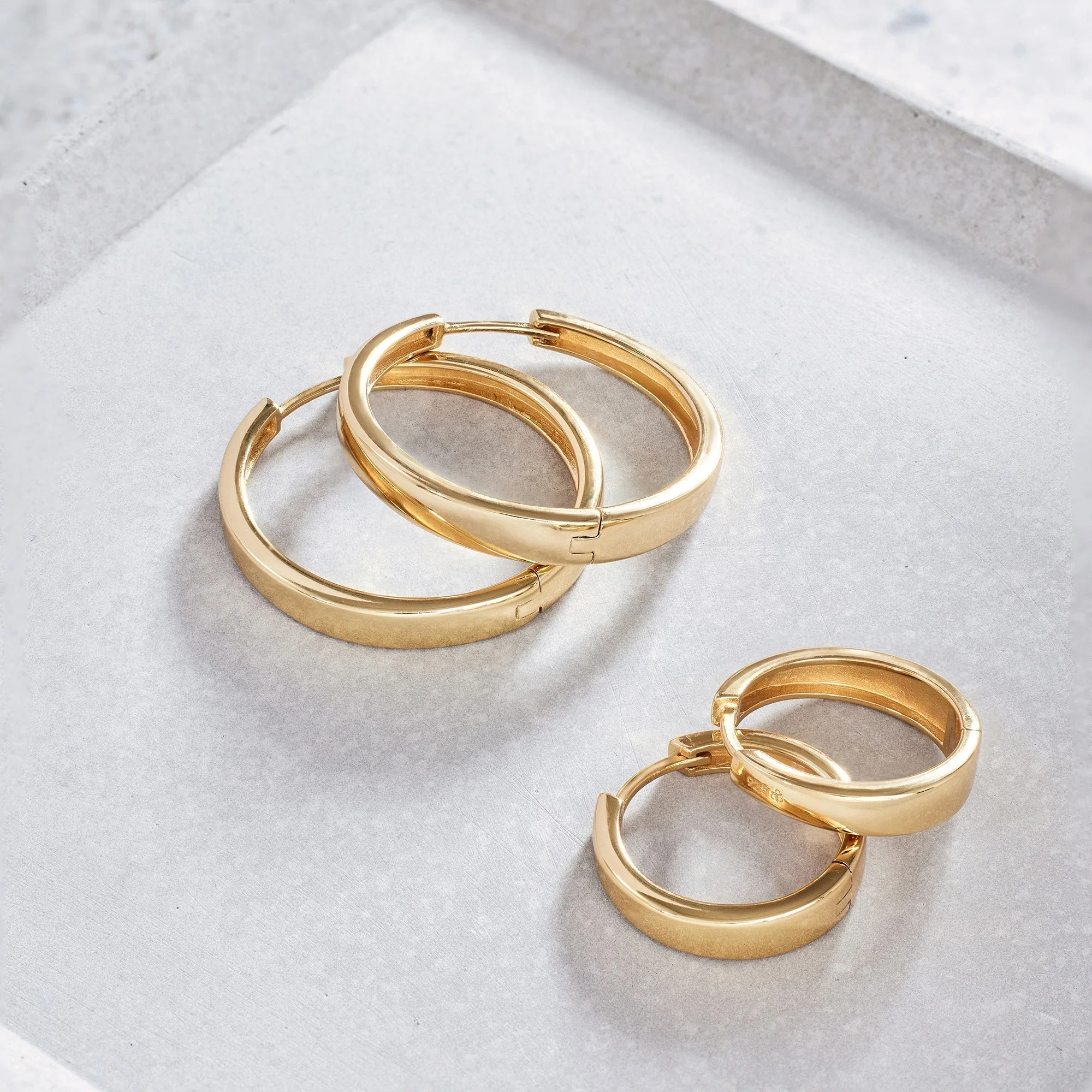 Gold Gia Hoop Earrings - Image 2