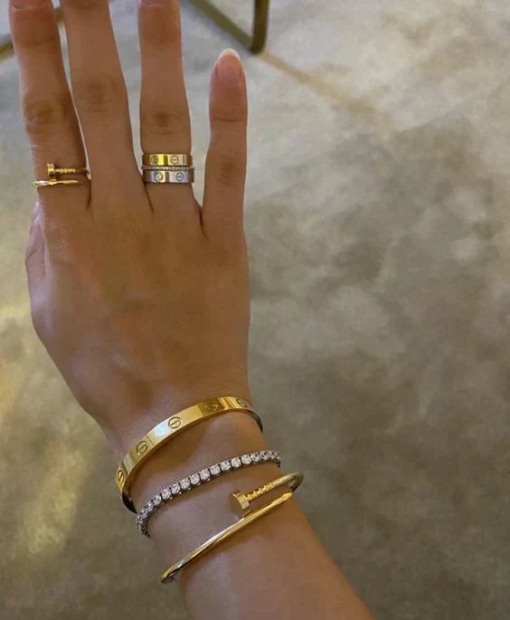 GOLD ROT | STAPELBARE ARMBAND SET - Image 6