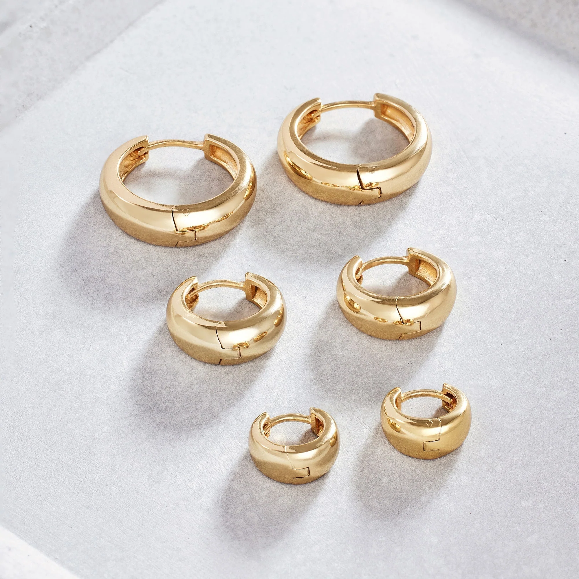 Gold Rue Hoop Earrings - Image 6