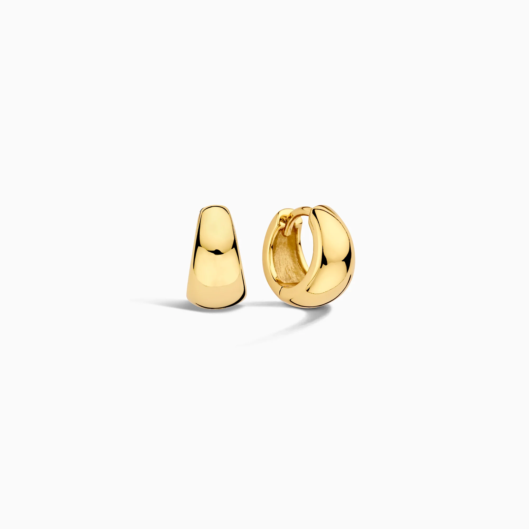 Gold Rue Mini Hoop Earrings - Image 2