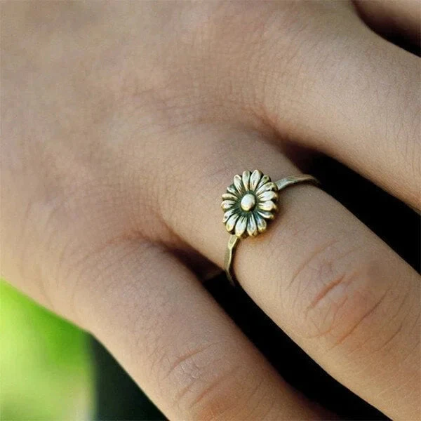 Gold Sonnenblumen Ring - Image 2