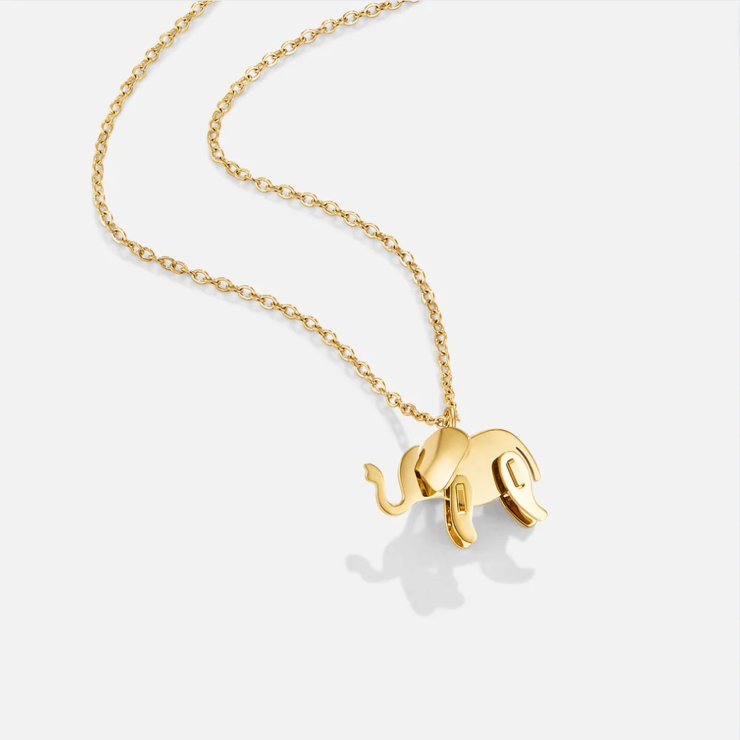 Goldenes Elefanten-Halsband
