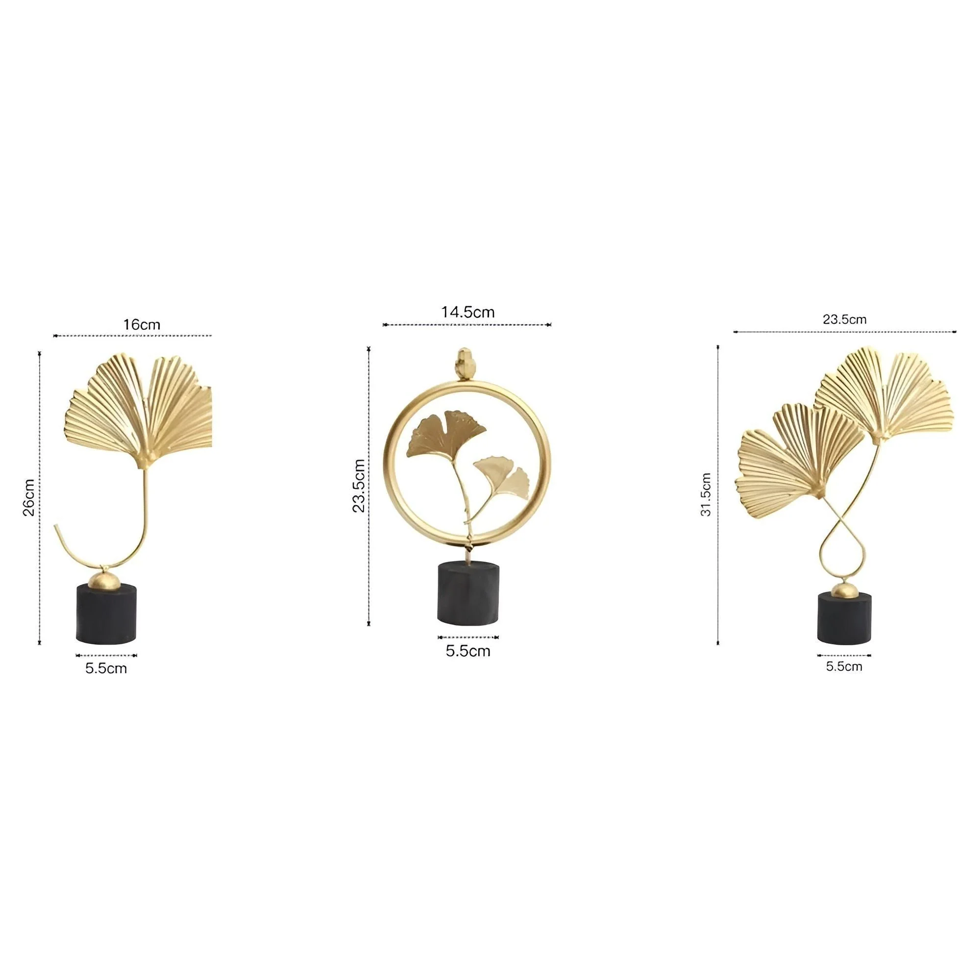 GoldenGrove – Minimalistische Ginkgo-Blatt Skulptur für eleganten natürlichen Charme - Image 5