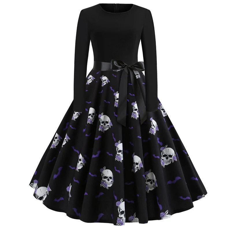 Gothic Karikatur Druck Halloween Kostum | Midi - Image 15
