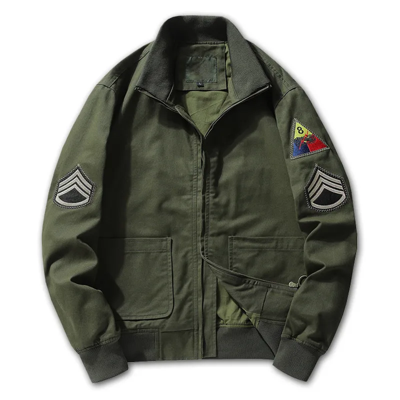 GÖTZ - BOMBERJACKE MIT MILITÄRISCHEN AUFNÄHERN - Image 4